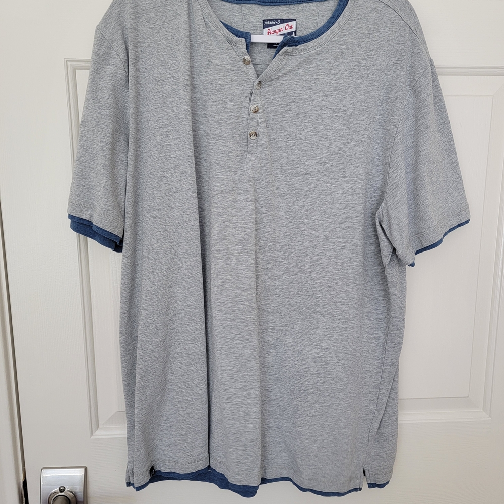 Johnnie-o Gray Men's Shirt